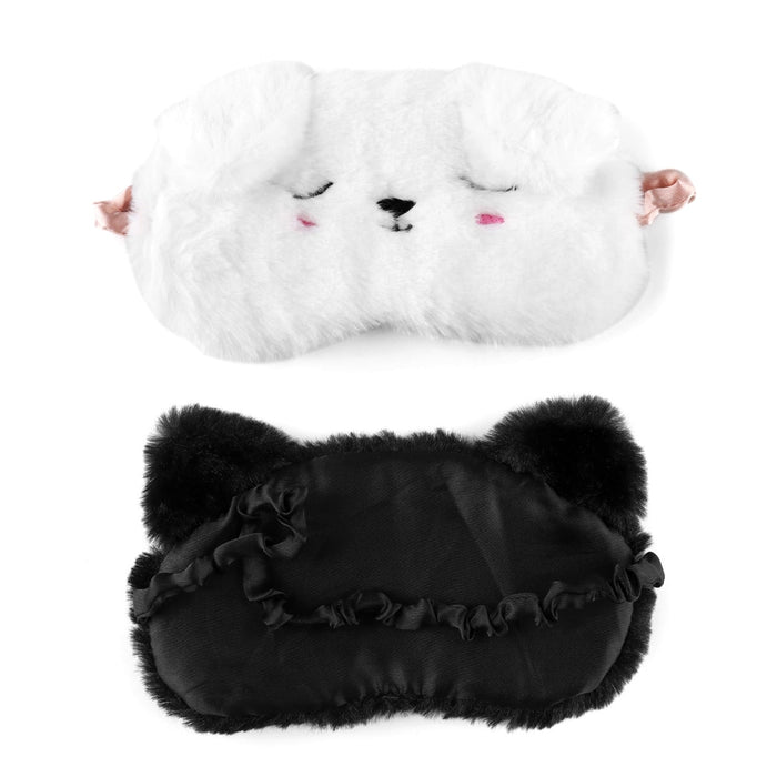 Cartoon Cat White Dog Eyemasks