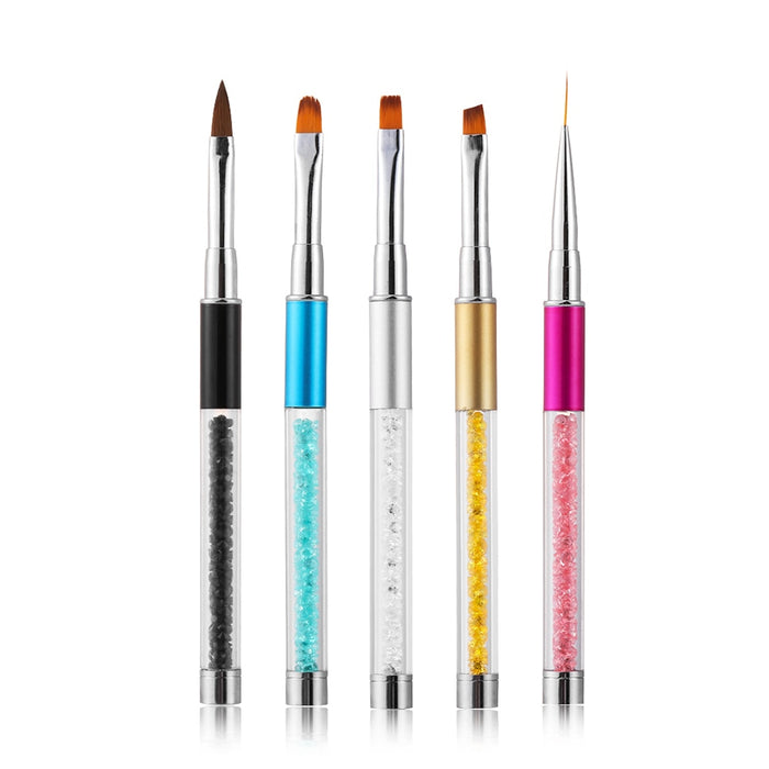 Rhinestone Handle Nail Art Brushes Pen