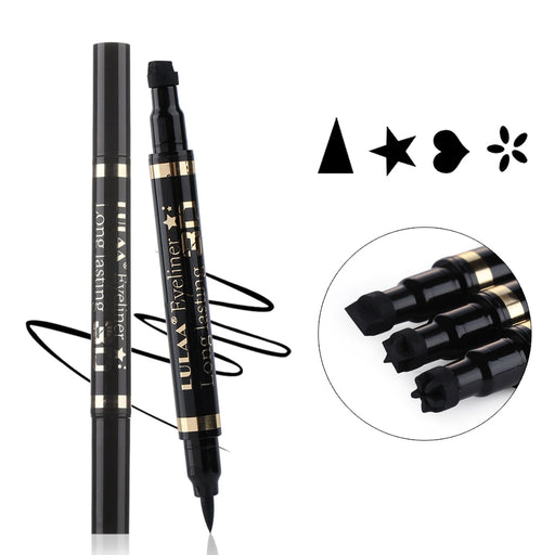 Dual-ended Waterproof Black Liquid Eyeliner Pencil