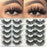 New 3D Faux Mink Hair Soft False Eyelashes