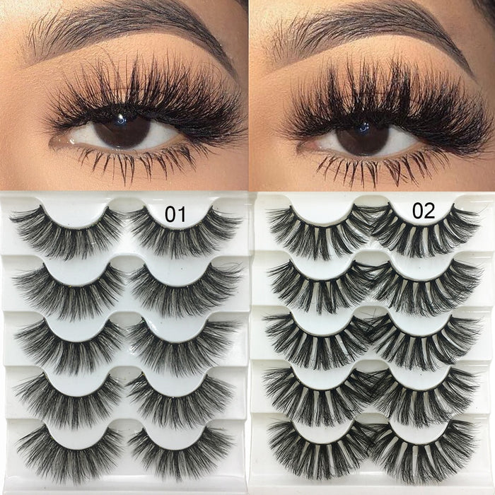 New 3D Faux Mink Hair Soft False Eyelashes