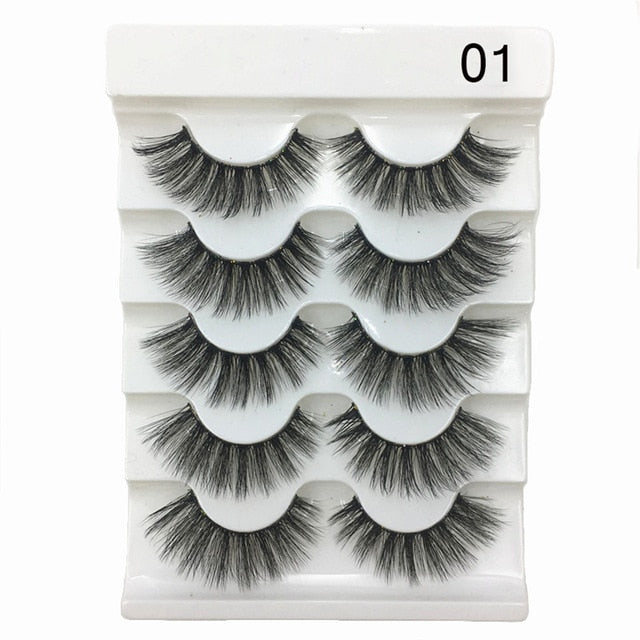 New 3D Faux Mink Hair Soft False Eyelashes
