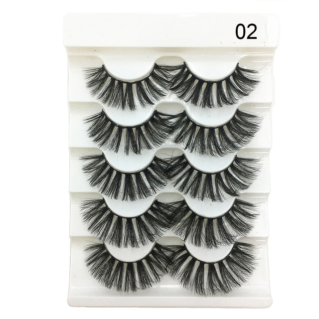 New 3D Faux Mink Hair Soft False Eyelashes