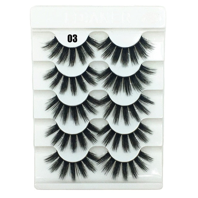 New 3D Faux Mink Hair Soft False Eyelashes