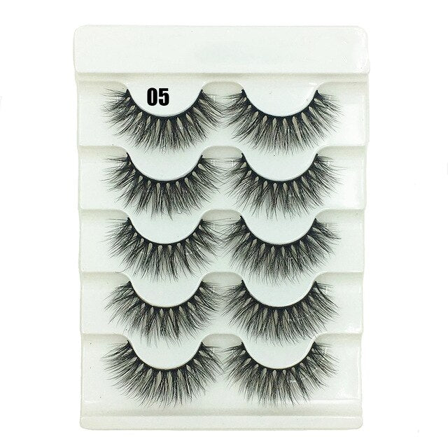 New 3D Faux Mink Hair Soft False Eyelashes