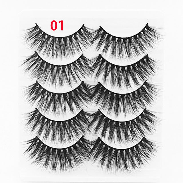 New 3D Faux Mink Hair Soft False Eyelashes
