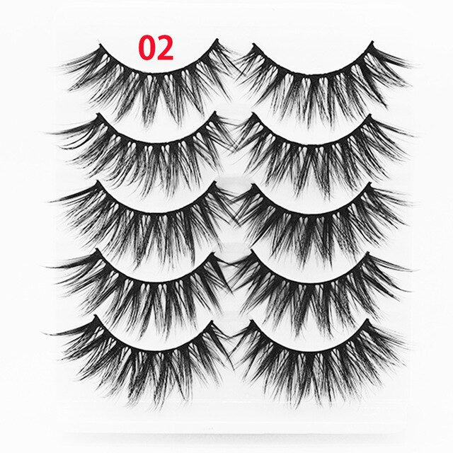 New 3D Faux Mink Hair Soft False Eyelashes