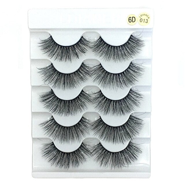 New 3D Faux Mink Hair Soft False Eyelashes