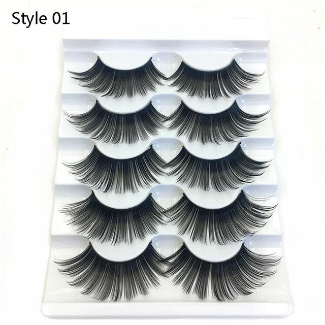 New 3D Faux Mink Hair Soft False Eyelashes