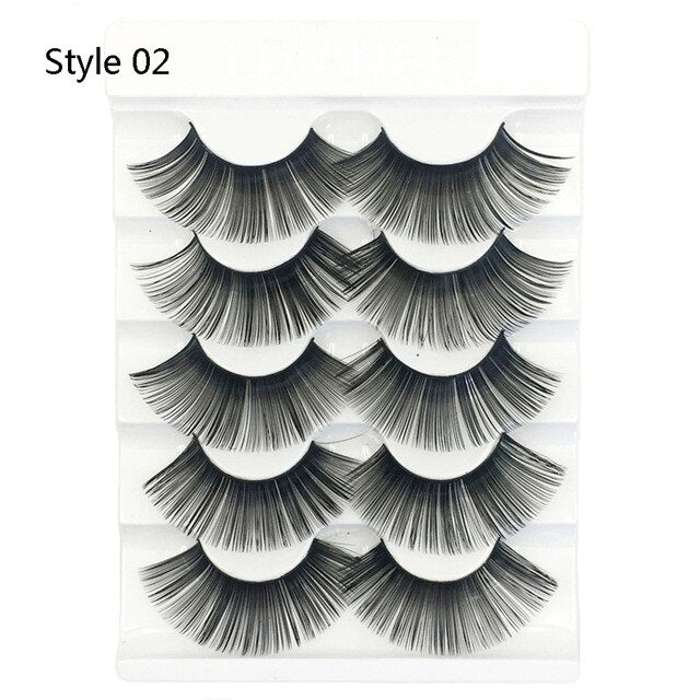 New 3D Faux Mink Hair Soft False Eyelashes