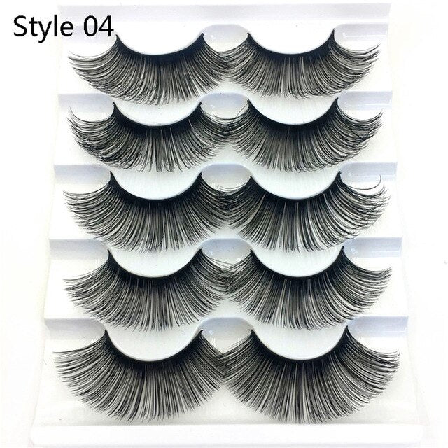 New 3D Faux Mink Hair Soft False Eyelashes