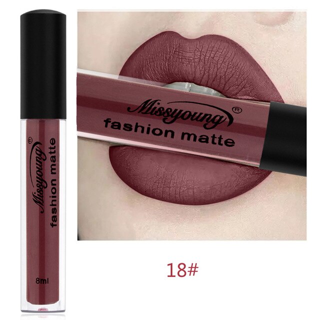 18 Colors Matte Red Lip Long Lipstick
