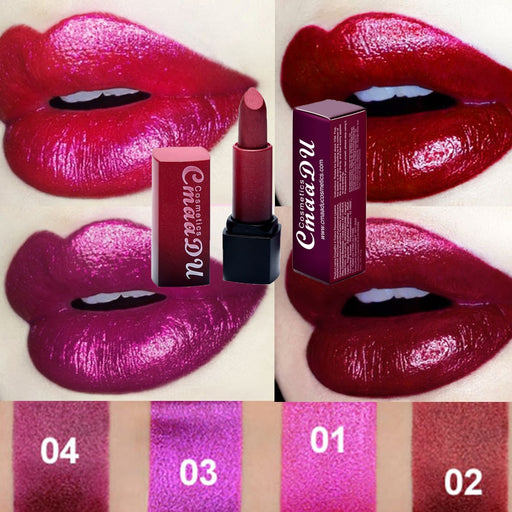 Longlasting Shiny Metallic Lipstick