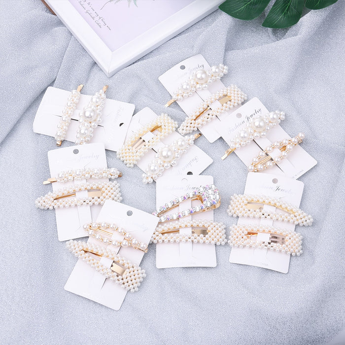 Fashion 12 Styles Women Korean Pearl Flower