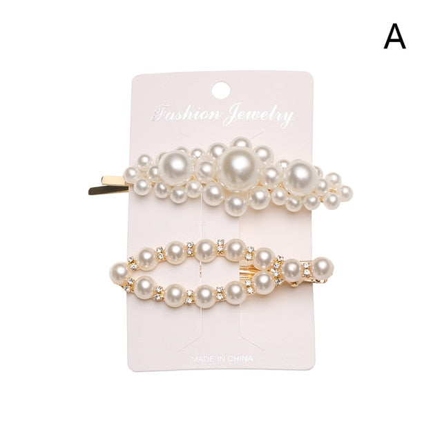 Fashion 12 Styles Women Korean Pearl Flower