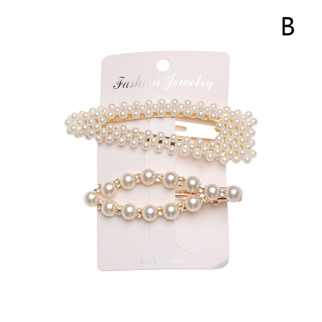 Fashion 12 Styles Women Korean Pearl Flower