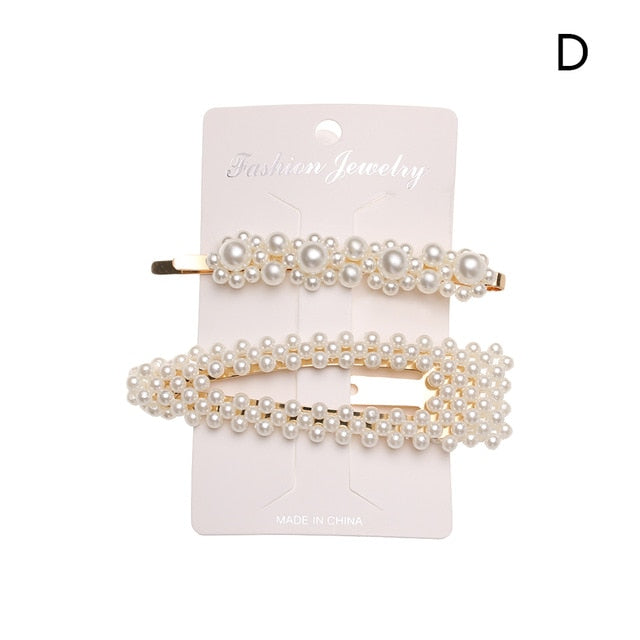 Fashion 12 Styles Women Korean Pearl Flower