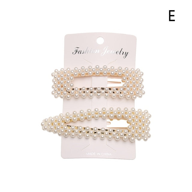 Fashion 12 Styles Women Korean Pearl Flower