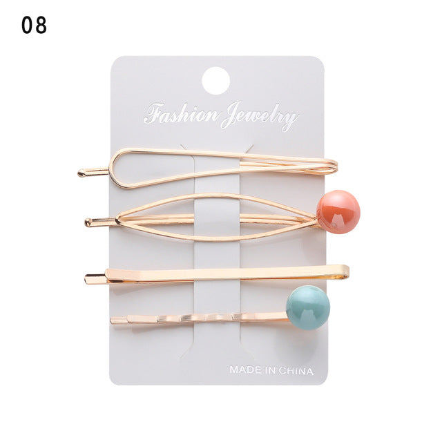 Korea Fashion Women Metal Hairpins